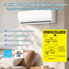 TMWINGS 12000BTU Mini Split Air Conditioner with Heat Pump,19 SEER2 115V Split ac unit with Remote AC Cool Up to 1000 Sq. Ft,Variable Frequency Cooling and Heating，R32 Refrigerant & Installation Kit, White