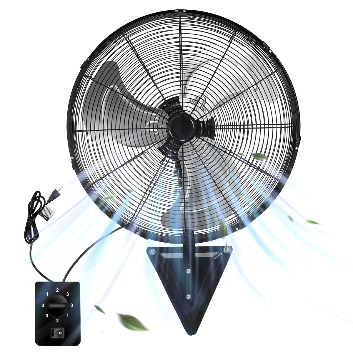 TMWINGS 20 Inch Wall Mount Fan, Heavy Duty Oscillating Wall Mounted Fan with 6600 CFM, High Velocity 3 Speed Fans with Adjustable Tilting for Workshop, Garage, Patios, Commercial and Industrial