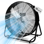 36" Industrial Fans for 18000 CFM, High Velocity Fan with 3 Speeds, Heavy Duty Blower Fan Equipped 360° Tilt Air Circulator Used in Warehouse, Garage, Yard
