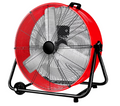 Industrial Fan 24 Inch Heavy Duty Drum 3 Speed 8100 CFM Air Circulation High Velocity Fan For Warehouse, Workshop, Factory, Commercial, Residential and Greenhouse Red