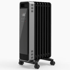 VAJIAZA 1500W Oil Filled Radiator Space Heater, Portable Electric Room Heater with Remote, Touch Control, 3 Heat Modes, 24H Timer, ECO Energy-Saving for Large Area