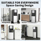 Stainless Steel Bottom Load Water Dispenser with LED Display, Water Cooler Equipped 3 Settings & Safety Lock Fits 5 Gal Bottle for Home/Office/Kitchen