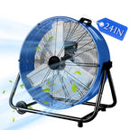 Industrial Fans 24" up to 8800 CFM, High Velocity Fan with 3 Speeds, Heavy Duty Blower Fan Equipped 360° Tilt Air Circulator Recommended Use in Warehouse, Garage, Yard, Blue
