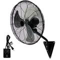 20" Wall Mount Fan, 7100CFM Heavy Duty Wall Fan with 3-Speed & Adjustable Tilt, High Velocity Industrial Oscillating Fans for Garage, Factory, Patio, Porch, Shop & Commercial Use - ETL Listed