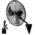 20" Wall Mount Fan, 7100CFM Heavy Duty Wall Fan with 3-Speed & Adjustable Tilt, High Velocity Industrial Oscillating Fans for Garage, Factory, Patio, Porch, Shop & Commercial Use - ETL Listed