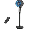VAJIAZA 42” Pedestal Fan with Remote, 32 Speeds Quiet Floor Fan Equipped Wide-Oscillating, 4 Modes, 12H Timer,Ideal for Bedroom & Home