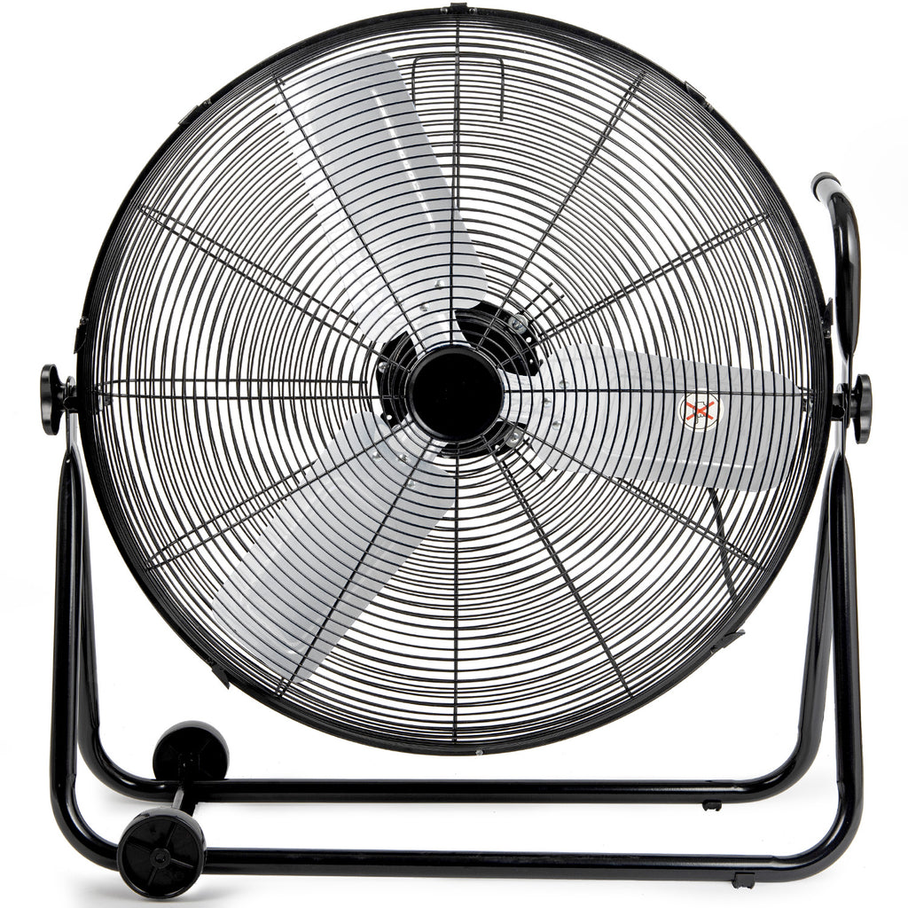 24"Industrial Fan High Velocity,Portable 24"Industrial Fan High Velocity,Portable Floor Fan with 3-Speed up to 8000CFM, Floor Fan Equipped Handle & Wheels, Ideal for Home, Garage, Indoor/Outdoor Use