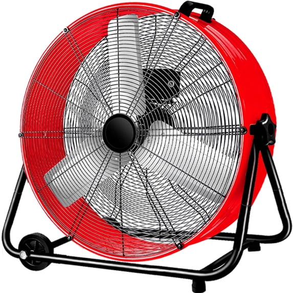 Industrial Fan Heavy Duty Drum 3 Speed 8100 CFM Air Circulation High Velocity Fan For Warehouse, Workshop, Factory, Commercial, Residential and Greenhouse Blue