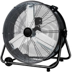 Industrial Fan Heavy Duty Drum 3 Speed 8100 CFM Air Circulation High Velocity Fan For Warehouse, Workshop, Factory, Commercial, Residential and Greenhouse Blue