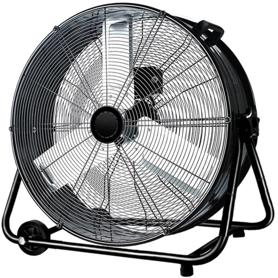 Industrial Fan Heavy Duty Drum 3 Speed 8100 CFM Air Circulation High Velocity Fan For Warehouse, Workshop, Factory, Commercial, Residential and Greenhouse Blue