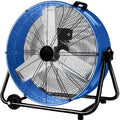 Industrial Fan Heavy Duty Drum 3 Speed 8100 CFM Air Circulation High Velocity Fan For Warehouse, Workshop, Factory, Commercial, Residential and Greenhouse Blue