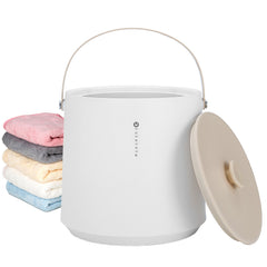 TMWINGS Towel Warmer for Bathroom Luxury Spa 20L Electric Towel Warmers with 4 Timing,Fast Heating and Auto Shut Off, Fits Up to Two 40"x70" Oversized Towels,Yellow