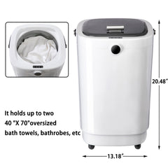 TMWINGS Towel Warmers for Bathroom 25L Towel Warmers Buckets Spa with 15/30/45/60 Timing, Luxury Large Towel Warmer Fits Up to Two Oversized Towels, Bathrobe, Towel, Blanket Grey
