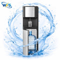 Stainless Steel Bottom Load Water Dispenser with LED Display, Water Cooler Equipped 3 Settings & Safety Lock Fits 5 Gal Bottle for Home/Office/Kitchen