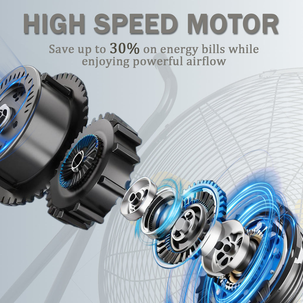 24"Industrial Fan High Velocity,Portable 24"Industrial Fan High Velocity,Portable Floor Fan with 3-Speed up to 8000CFM, Floor Fan Equipped Handle & Wheels, Ideal for Home, Garage, Indoor/Outdoor Use