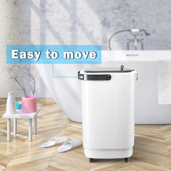 TMWINGS Towel Warmers for Bathroom 25L Towel Warmers Buckets Spa with 15/30/45/60 Timing, Luxury Large Towel Warmer Fits Up to Two Oversized Towels, Bathrobe, Towel, Blanket Grey