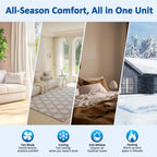 18000 BTU Mini Split Air Conditioner & Heater, 19 SEER2 230V WIFI Enabled Ductless Wall-Mounted AC Unit Covers Up to 1050 Sq.Ft, APP & Remote Control