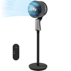 32-Speed Pedestal Fan,60° Oscillating Floor Fan with Remote Control, 12H Timer, LED Light, Powerful Quiet Cooling for Home and Office
