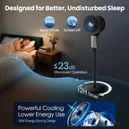 VAJIAZA 42” Pedestal Fan with Remote, 32 Speeds Quiet Floor Fan Equipped Wide-Oscillating, 4 Modes, 12H Timer,Ideal for Bedroom & Home