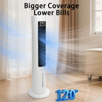 Evaporative Air Cooler Tower Fan with Remote Control, Swamp Cooler Equipped 4 Modes & 3 Speeds,12H Timer,70° Oscillating Portable Air Conditioner for Bedroom