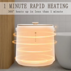 TMWINGS Towel Warmer for Bathroom Luxury Spa 20L Electric Towel Warmers with 4 Timing,Fast Heating and Auto Shut Off, Fits Up to Two 40"x70" Oversized Towels,Yellow