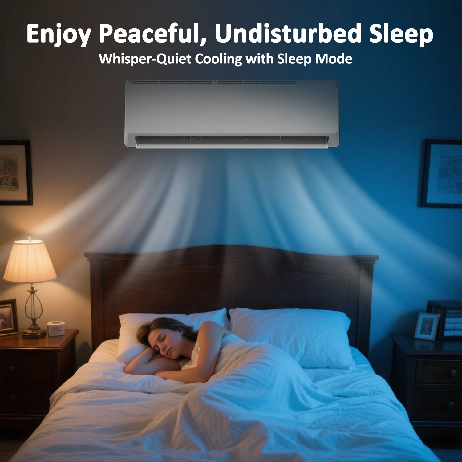 18000 BTU Mini Split Air Conditioner & Heater, 19 SEER2 230V WIFI Enabled Ductless Wall-Mounted AC Unit Covers Up to 1050 Sq.Ft, APP & Remote Control