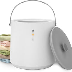TMWINGS Portable Heated Towel Bucket - Bathroom Accessory with 4-Timer Heat Set, Auto Shut Off, Fits PJs & Blankets, Warm Blankets Too, Family Towel Bucket for Bathroom Use