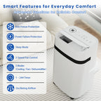 12000 BTU Portable Air Conditioner, Portable AC Unit up to 550 Sq.Ft, 4-in-1 Air Conditioner for Home with Sleep Modes, Remote Control