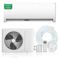 Mini Split Air Conditioner Heat Pump,19 SEER2 115V Split ac unit with Remote AC Cool Up to 650 Sq. Ft,Variable Frequency Cooling and Heating，R32 Refrigerant & Installation Kit, White