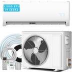 12000 BTU Mini Split Air Conditioner & Heater, 19 SEER2 230V Energy Efficient Ductless Wall-Mounted AC Unit Covers Up to 850 Sq.Ft, Remote Control