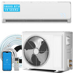 18000 BTU Mini Split Air Conditioner & Heater, 19 SEER2 230V WIFI Enabled Ductless Wall-Mounted AC Unit Covers Up to 1050 Sq.Ft, APP & Remote Control