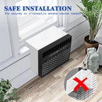 Window Air Conditioner 10000 BTU ,U-Shaped Saddle Portable AC Adjustable Windows Kit Washable Filter,Includes Remote Programmable Timer