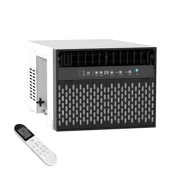 Window Air Conditioner 10000 BTU ,U-Shaped Saddle Portable AC Adjustable Windows Kit Washable Filter,Includes Remote Programmable Timer