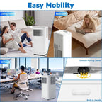 Portable Air Conditioner 10000BTU(115V) with Cooling,Dehumidifier,Sleep & Fan Mode 4-In-1 Remote Control Window Kit Included For Rooms Up To 450 Sq Ft